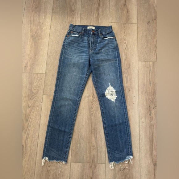 MADEWELL Blue Distressed Jeans 👖 🤎 - Picture 2 of 14